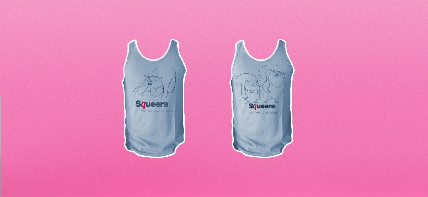 Squeers shirts and merchandise featuring Neil and Artel.
